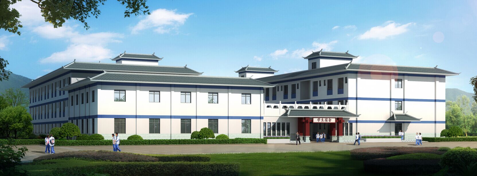  我司建水一中学生宿舍楼项目签订供货合同  (图1)